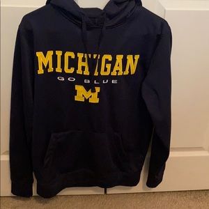 Navy Blue Michigan University Hoodie